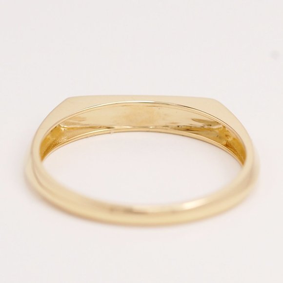 9K Solid Gold Signet Ring - NEW/NEVER WORN - Picture 4 of 5